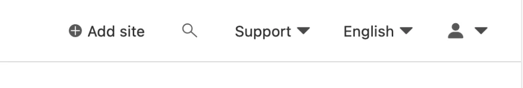 Menu thêm tên miền