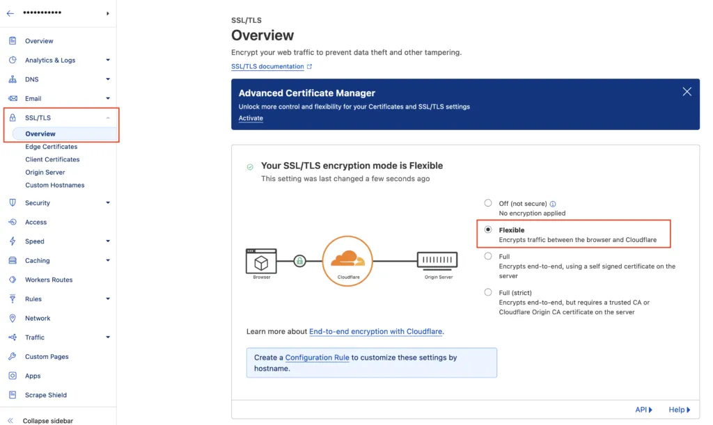 Bật https cho website