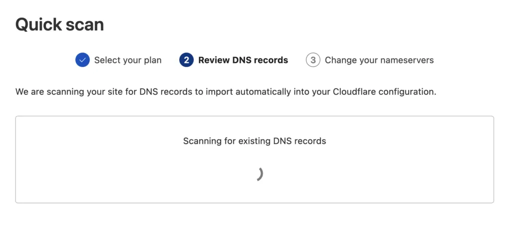 Danh sách các bản ghi DNS hiện có