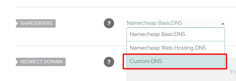 Custom DNS – Namecheap
